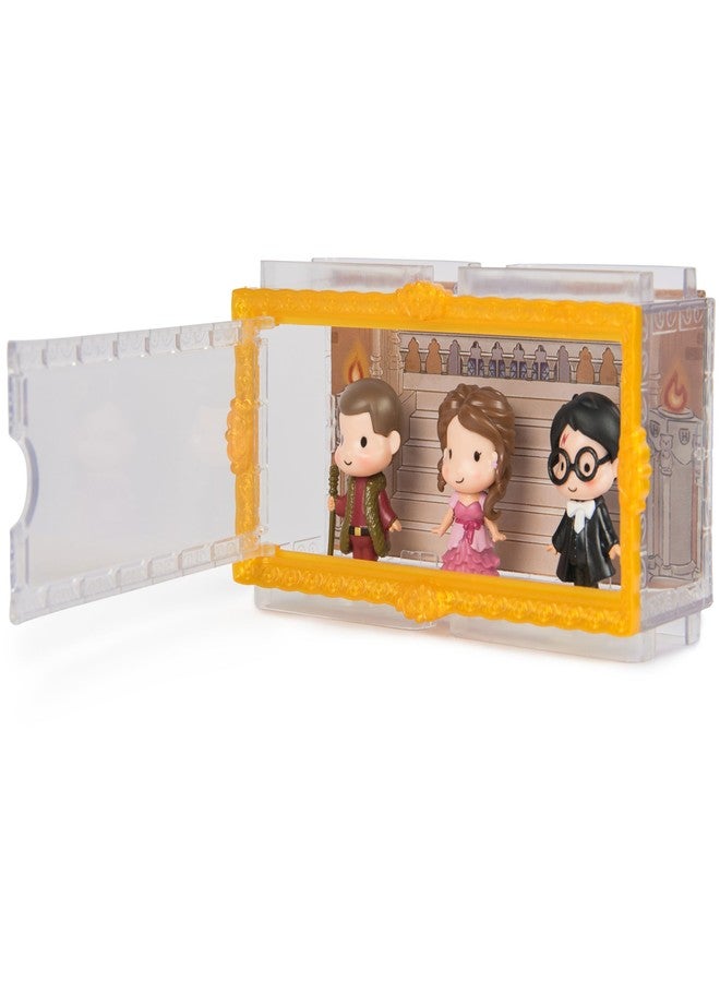 Wizarding World Harry Potter, Micro Magical Moments Year 4 Figure Set with Harry, Hermione, Viktor Krum & Display Case, Kids Toys for Ages 6 and up - Image 3